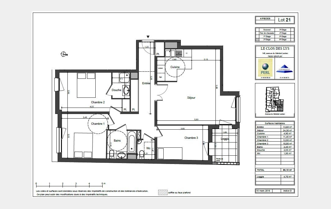 Annonces BAGNEUX : Appartement | VIROFLAY (78220) | 90 m2 | 432 000 € 